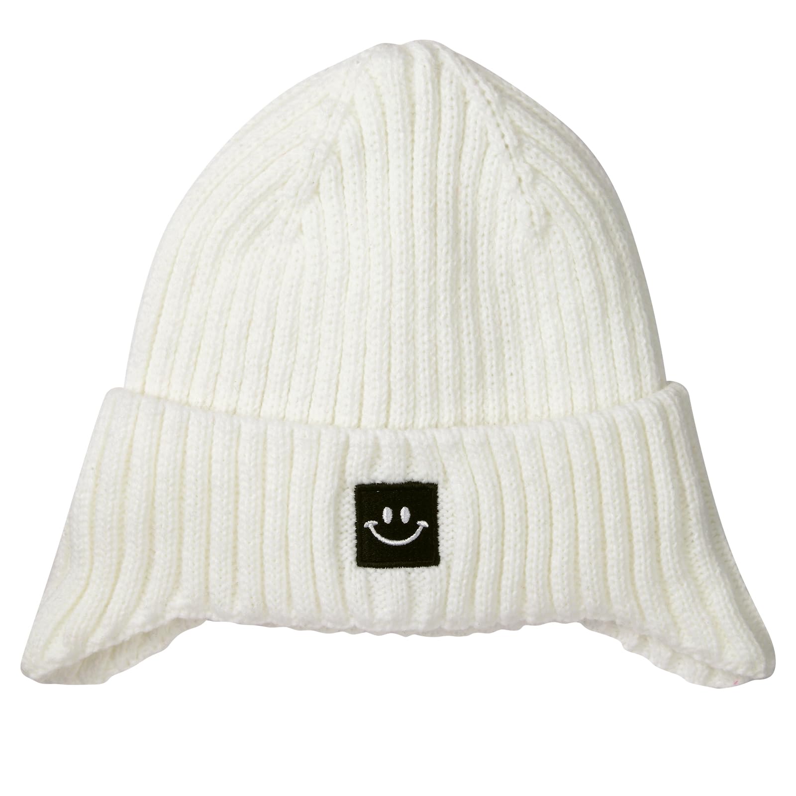 MaxNova Winter Knit Baby Hat 6-12 Months,12-36 Months White
