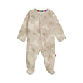 Magnetic Me Girls Modal Magnetic Baby Footie Pajamas | Silky Soft Modal Fabric | Doeskin Tan | 18-24 Months