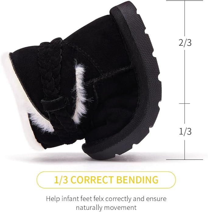 BMCiTYBM Girls Boys Snow Boots Warm Winter Fur Lined Baby Shoes (Infant/Toddler/Little Kid)