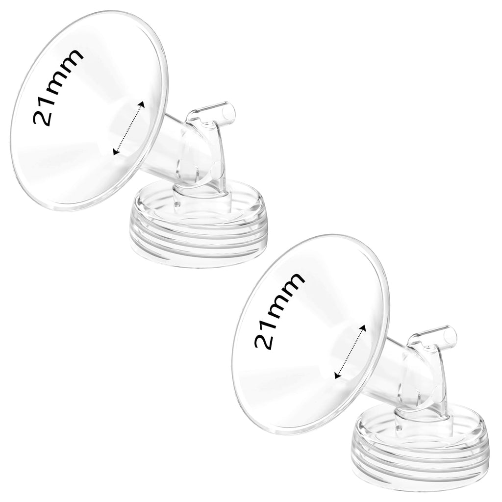 2pcs 21mm Flanges Compatible with Spectra S2 S1 9 Plus Ameda MYA Motif Luna Cimilre Breastpumps, Replacement to Spectra Pump Parts Spectra Flange, for Spectra Pump Parts and Spectra Shield