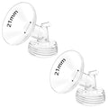2pcs 21mm Flanges Compatible with Spectra S2 S1 9 Plus Ameda MYA Motif Luna Cimilre Breastpumps, Replacement to Spectra Pump Parts Spectra Flange, for Spectra Pump Parts and Spectra Shield