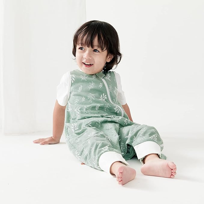 Duomiaomiao 2 Pack 0.5 TOG Toddler Sleep Sack 36-48 Months 100% Cotton Lightweight Baby Sleep Sack with Feet, Breathable Comfy Toddler Wearable Blanket