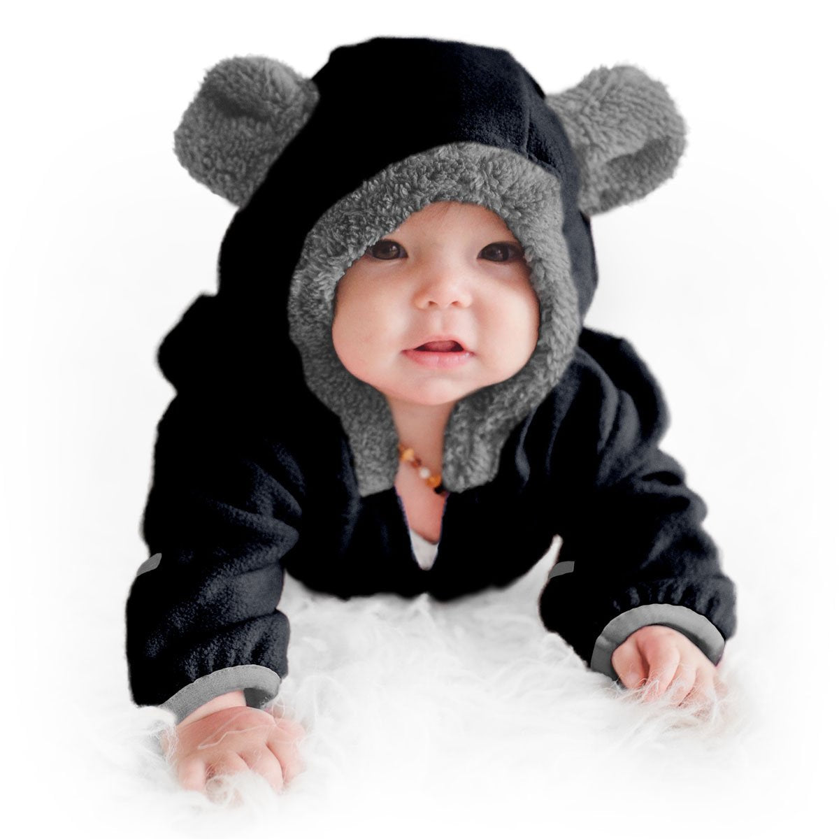 Cuddle Club Fleece Baby Bunting Bodysuit – Infant One Piece Kids Hooded Romper Outerwear Toddler Jacket