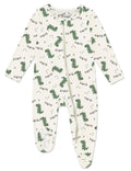 Jimonda Baby Girls Boys Bamboo Rayon Pajamas,Footed Pjs(Dinosaurs,12-18 M)