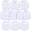 Hakochia Waterproof Baby Bibs Organic Cotton Super Soft and Absorbent With Adjustable Snap for Baby Boys and Girls