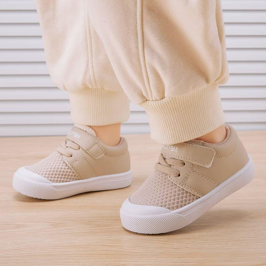 BMCiTYBM Baby Walking Shoes First Infant Sneakers Camel Size 6-12 Months