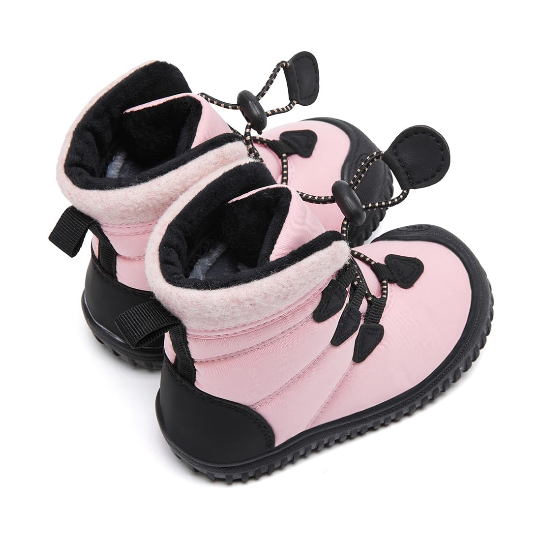 BMCiTYBM Toddler Baby Snow Winter Boots Shoes Boys Girls Cold Weather Baby Faux Fur Shoes 2.5-3 Years Pink Size 8 Toddler