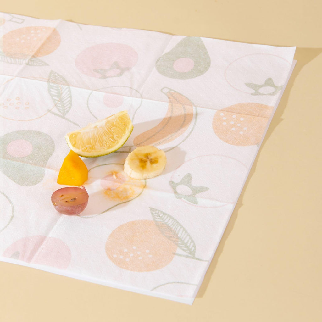 SUNVENO Disposable Placemats for Baby, Sticky Individually Wrapped Table Mats for Babies and Toddlers, BPA-Free Stick-On Disposable Table Mats for Travel, Home & High Chair, 20 Pack