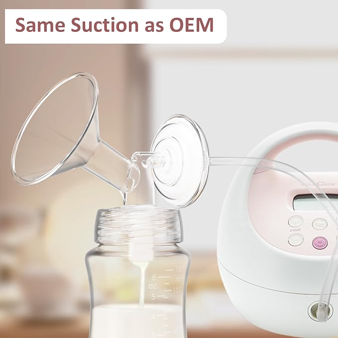 26mm Flanges Compatible with Spectra S2 S1 9 Plus Synergy Gold Breastpump, Not Original Spectra Replacement Pump Parts, Wide Mouth Flange Accessories for Elastic Nipples Work with Backflow Protector