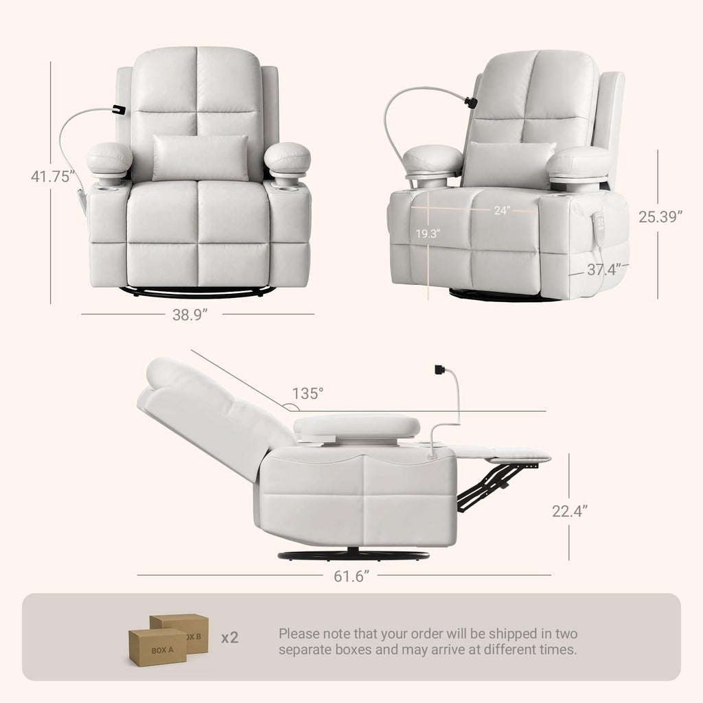 MAMAZING Lullapod Power Nursery Rocking Chair with HugAssist Armrest