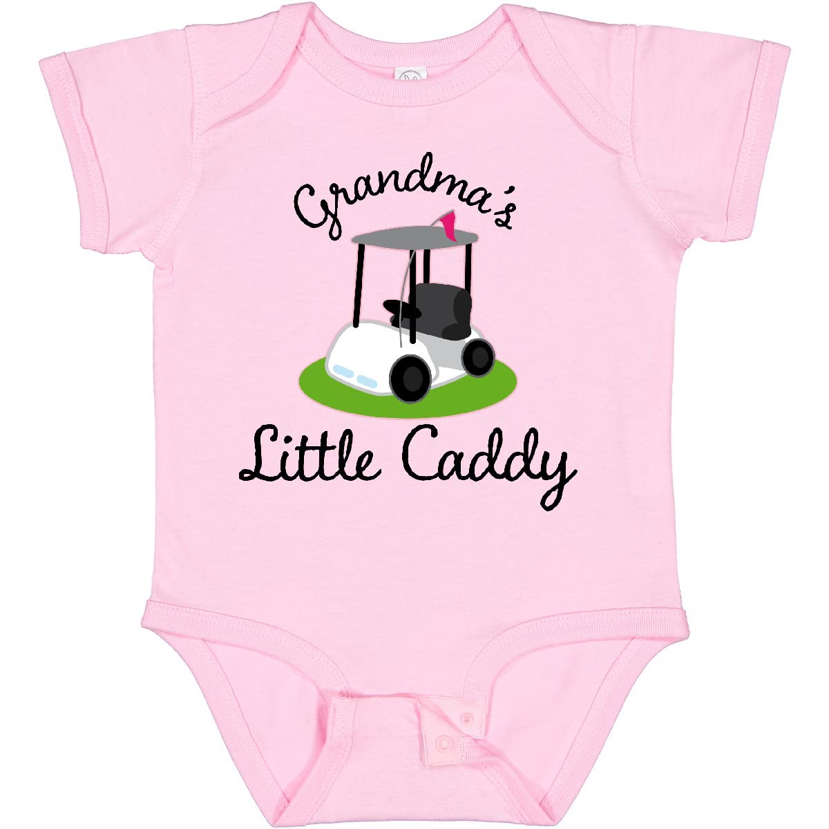 inktastic Grandma's Little Caddy Golf Baby Bodysuit 6 Months 0080 Pink 22b10