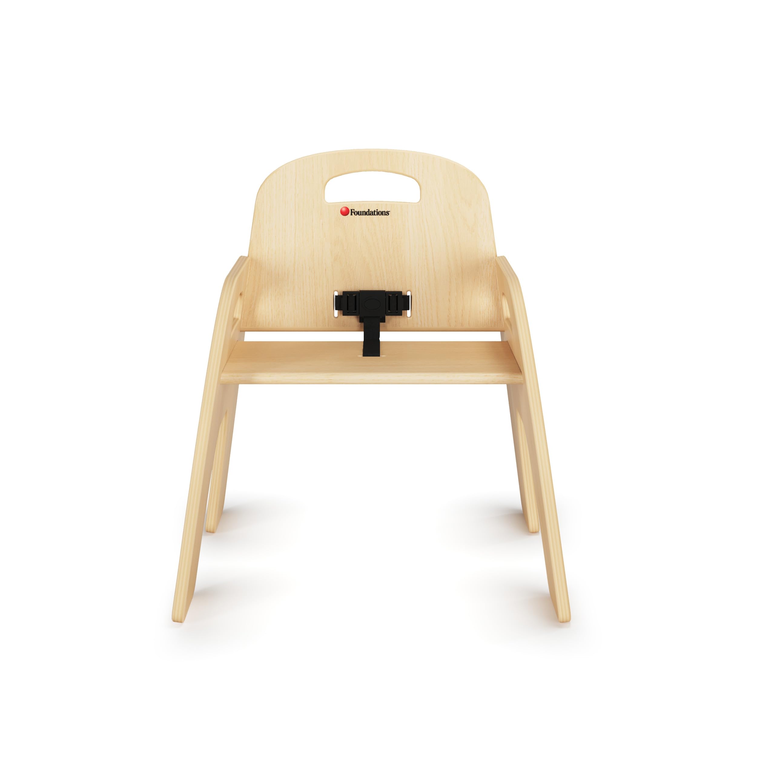 Foundations Simple Sitter Low 11" Wood Feeding Chairs Highchairs, 2 Pack