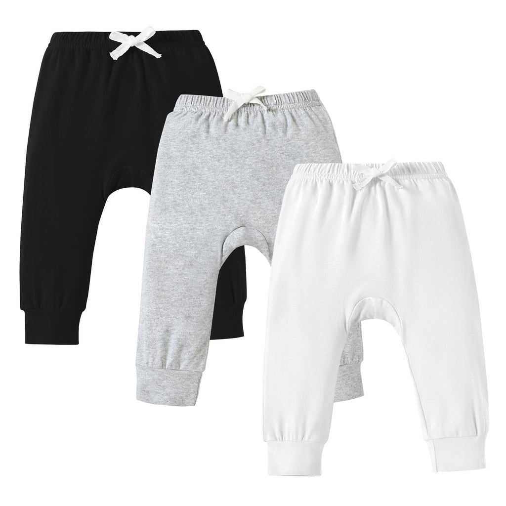 DREAM BUS Pack of 3 Toddler Jogger Pants with Pocket Toddler Boy Sweatpants Baby Boy Pants Infant Newborn Leggings