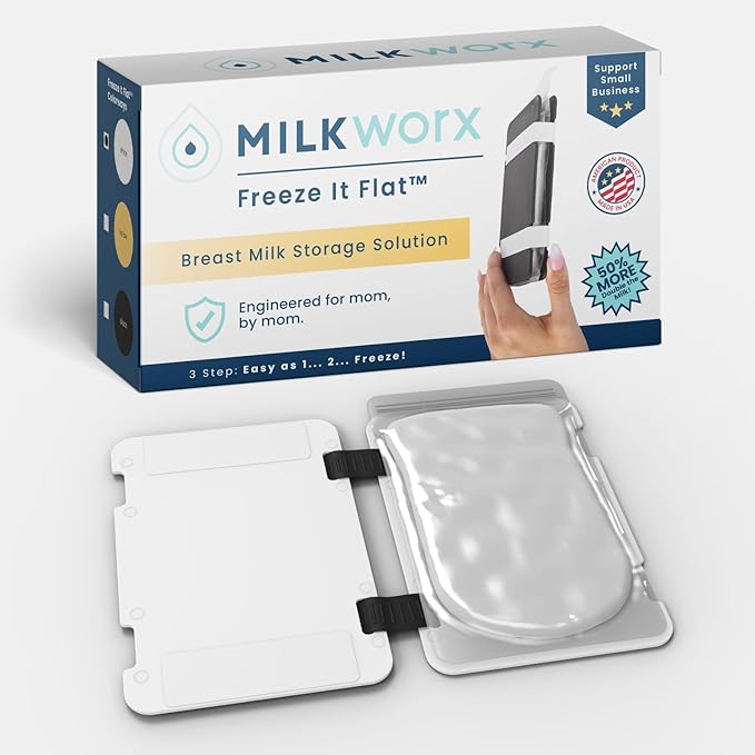 Freeze It Flat Breast Milk Storage Bag Freezer Organizer - Space-Saving Freezer System for Breastmilk Storage Bags - Breast Pump Accessories - Breast Milk Freezer Organizer Made in The USA
