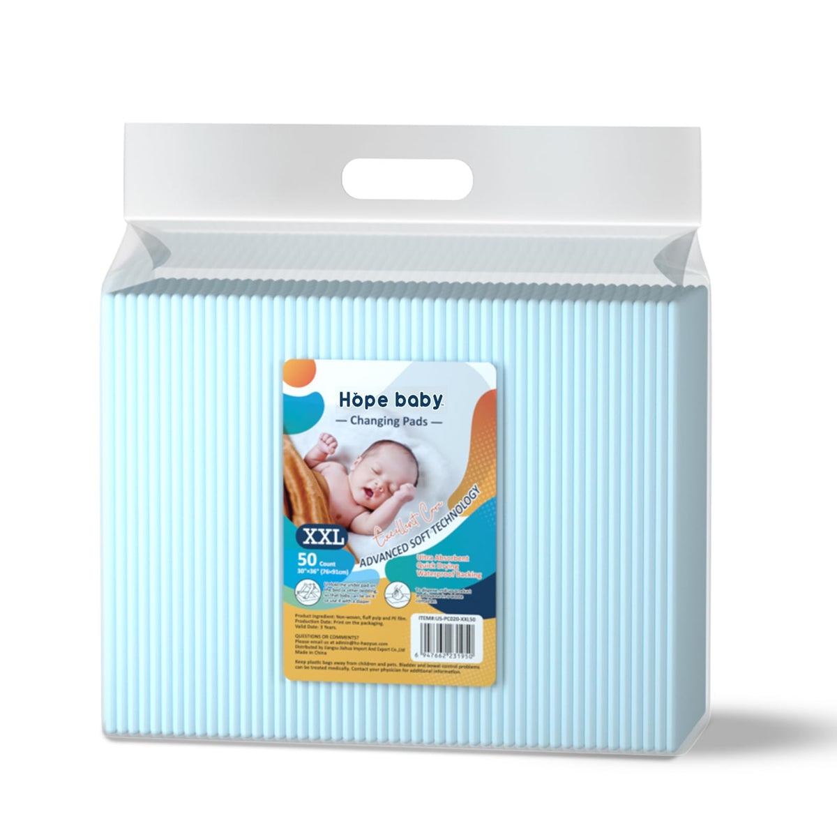 JUS COOL Baby Disposable Changing Pads, 13”x 18”(200+1 Count) Underpads Portable Diaper Changing Pads, Soft Bed Pads Ultra Absorbent and Waterproof