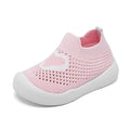 Baby Shoes Girls Boys Baby Sock Shoes with Non Slip Soft Rubber Sole Infant First Walking Sneaker Toddler Slipper Lightweight 18-24 Months Pink Heart