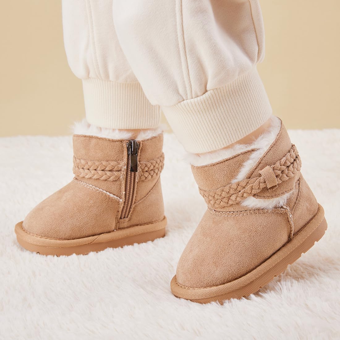 BMCiTYBM Baby Snow Winter Boots Girls Boys Infant Walker Shoes 12-24 Months