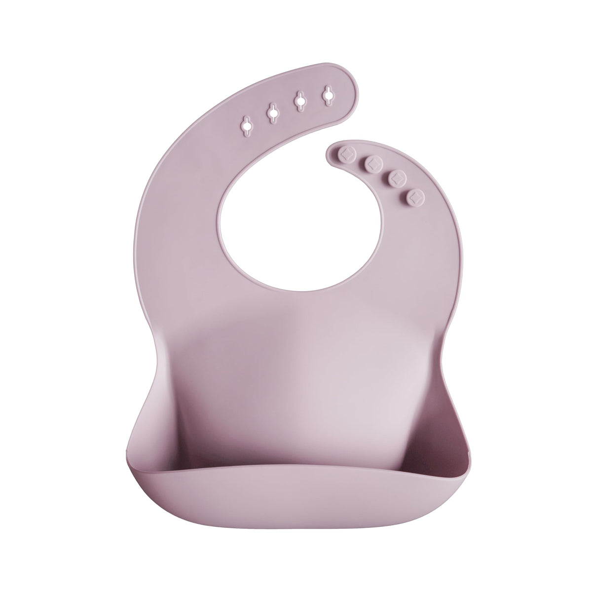 mushie Silicone Baby Bib | Adjustable Fit Waterproof Bibs (Rainbows)