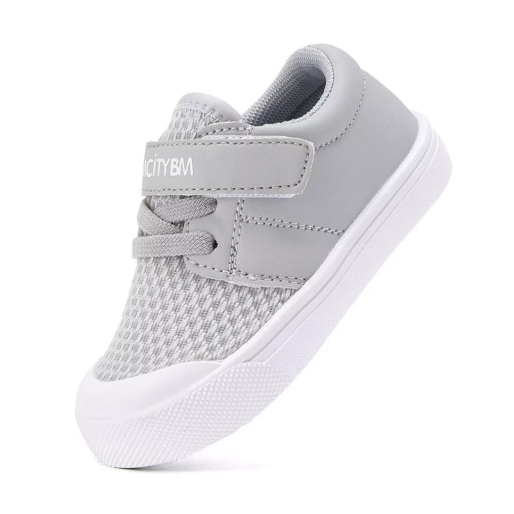 BMCiTYBM Toddler Walking Shoes Baby Boy Girl Barefoot Sneakers Grey Size 7
