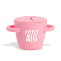 Bella Tunno Snack Cups for Toddlers, Silicone Spill Proof Food Container with Lid, Babies & Kids 6-12 Months, Little Miss Mess