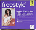 Freestyle BambooTek Diapers – (Size 6) Hyper Absorbent & Non-Toxic – Disposable Diapers for Sensitive Skin – Ultra Soft Diapers (35+ lbs) – 120 Count