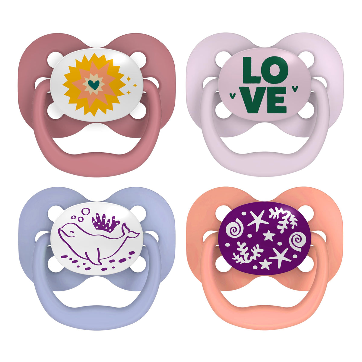 Dr. Brown's Advantage Glow-in-the-Dark Pacifier, 0-6m, 2-Pack