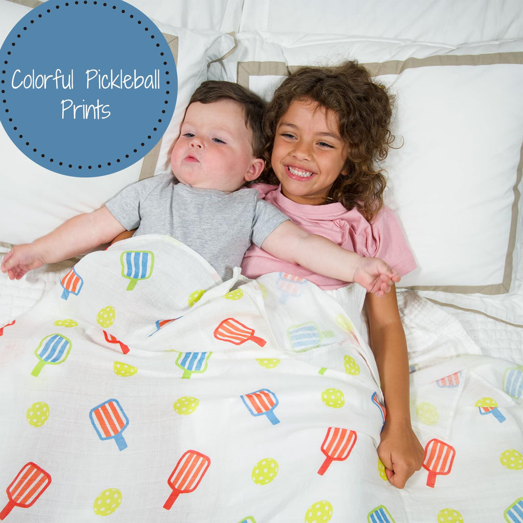 LollyBanks Muslin Swaddle Blankets, 100% Organic Cotton Baby Swaddle
