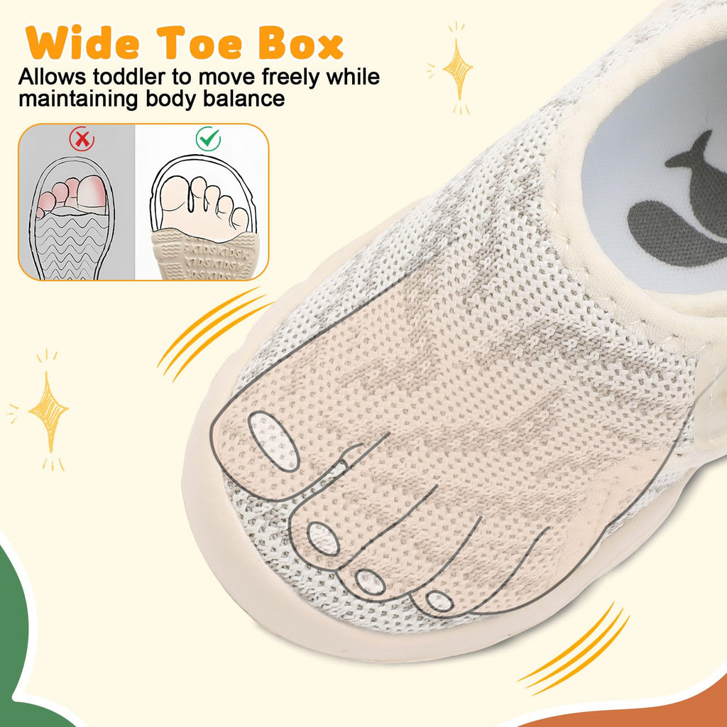 FEETCITY Infant Shoes Girls Boys Toddler Slip On Sneaker Newborn Crib Shoe Baby First Walking Shoes