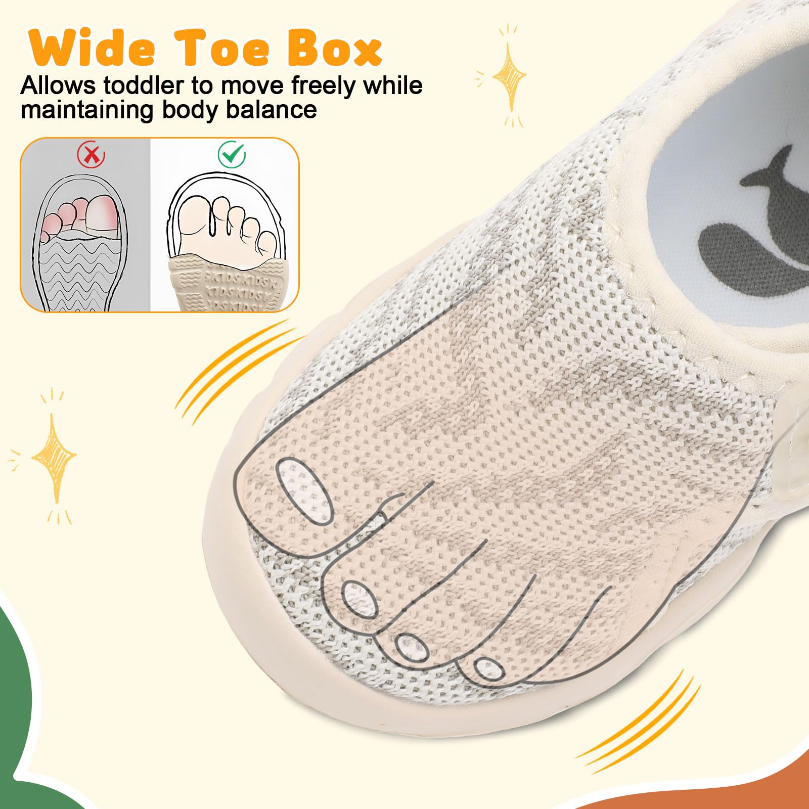 FEETCITY Infant Shoes Girls Boys Toddler Slip On Sneaker Newborn Crib Shoe Baby First Walking Shoes