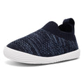 MORENDL Toddler Shoes Baby Walking Sock Shoes Non-Slip Breathable Boys & Girls Sneakers Infant Tennis Shoes Mix Navy 6-9Months