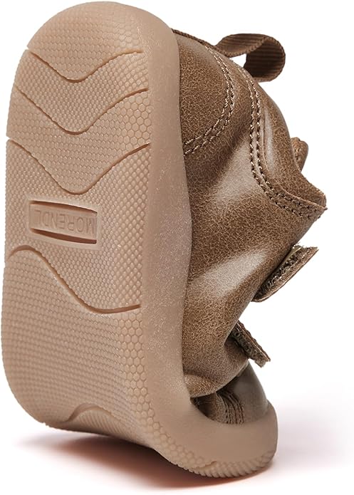 MORENDL Toddler Shoes Baby Wide Toe Box Barefoot Shoes Boy Girl Walking Shoes Non-Slip Minimalist Sneakers Comfort Zero Drop Tennis Outdoor Activities AllBrown 15-18 Months