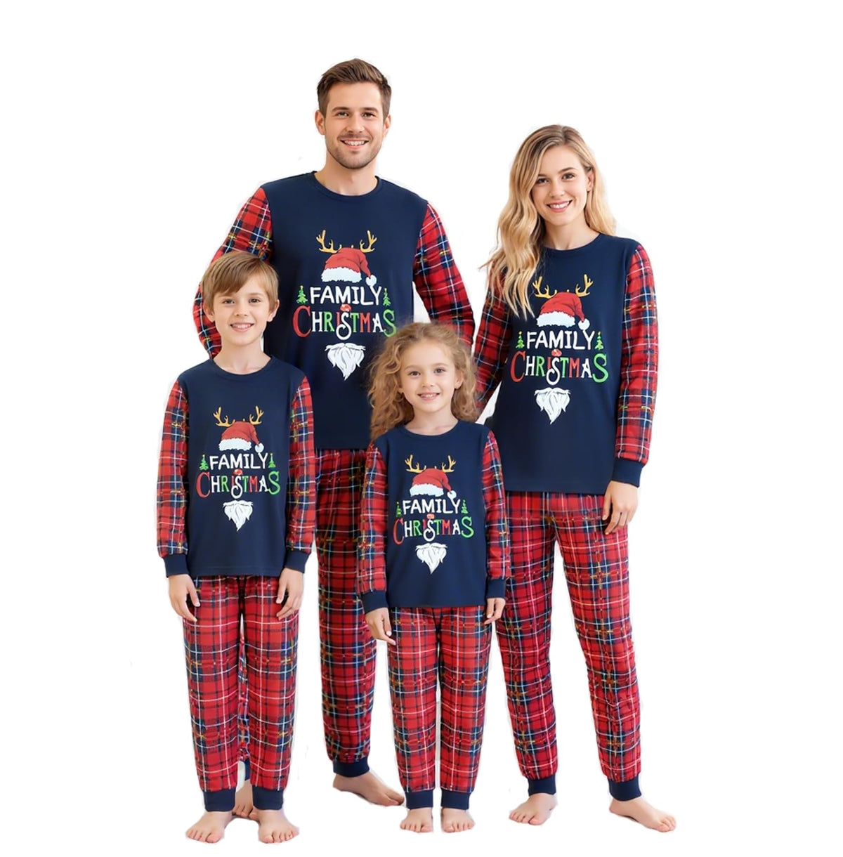 Awoscut Family Christmas Pajamas Matching Pajamas for Family, Xmas PJs Sets Holiday Sleepwear(#308, Kids, 2 Years)