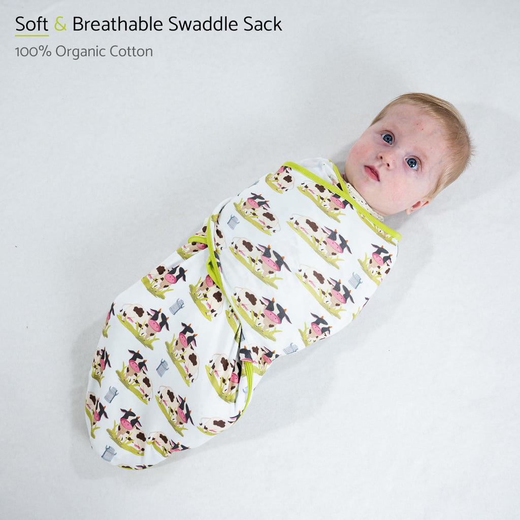 LollyBanks Newborn Swaddle,100% Organic Cotton Baby Swaddle for Newborn