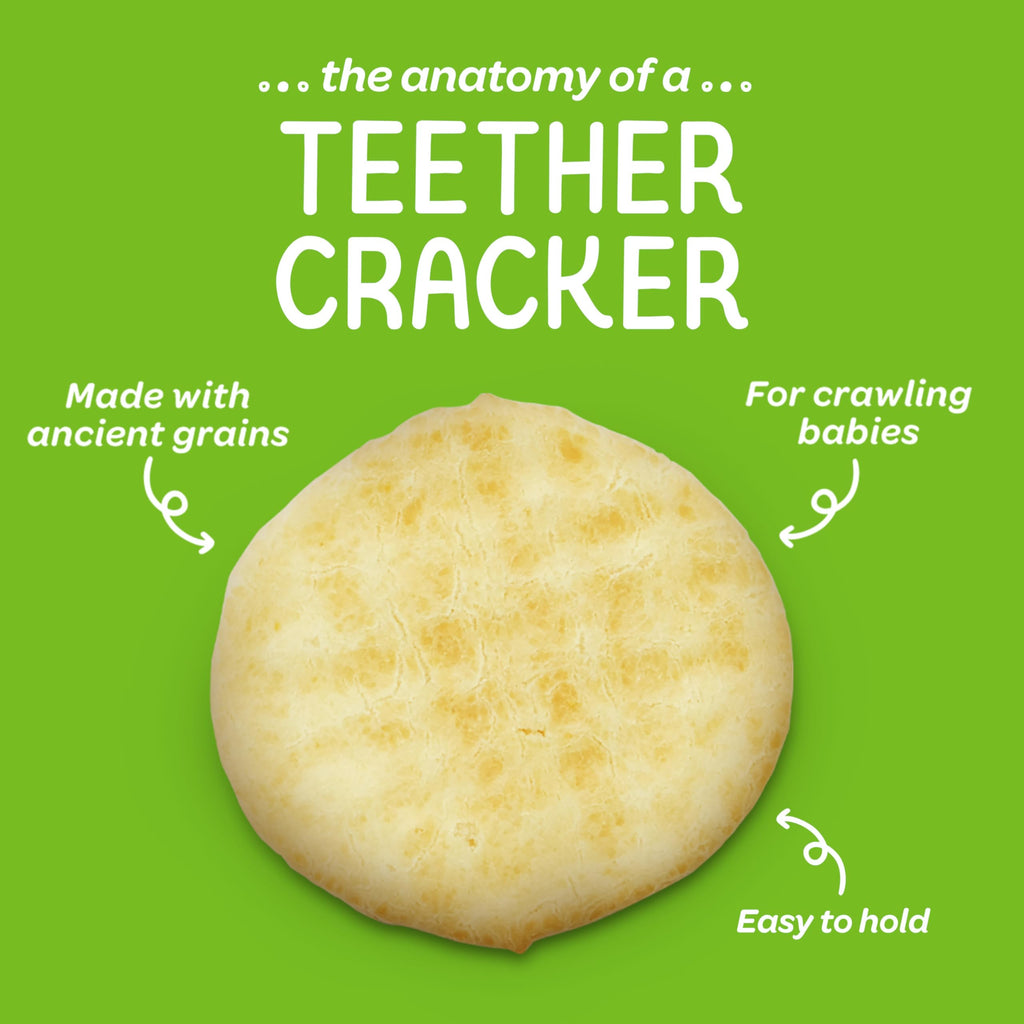 Happy Baby Organics Organic Teether Crackers Gluten Free Mango & Pumpkin with Amaranth 12-0.14 oz Packs