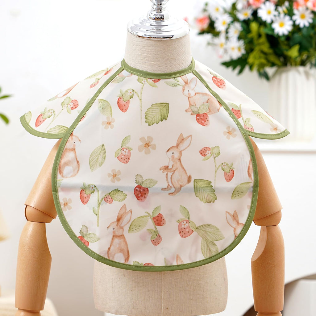 CoolaPeach 3Pack Mess Proof Lightweight Baby Bibs for Eating
