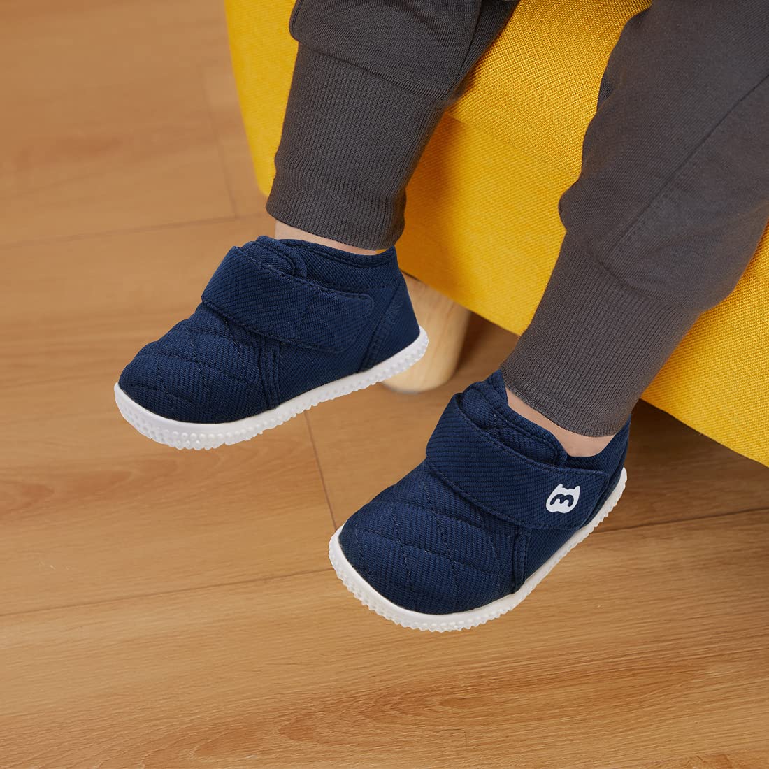 BMCiTYBM Baby Winter Snow Boots Boy Girl Faux Fur Warm Non Slip First Walking Infant Shoes 6 9 12 18 24 Months Navy Size 12-18 Months Toddler