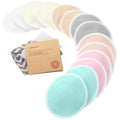 Organic Nursing Pads 14 Washable Breast Pads, Bag (Pastel Touch, XL 5.6")