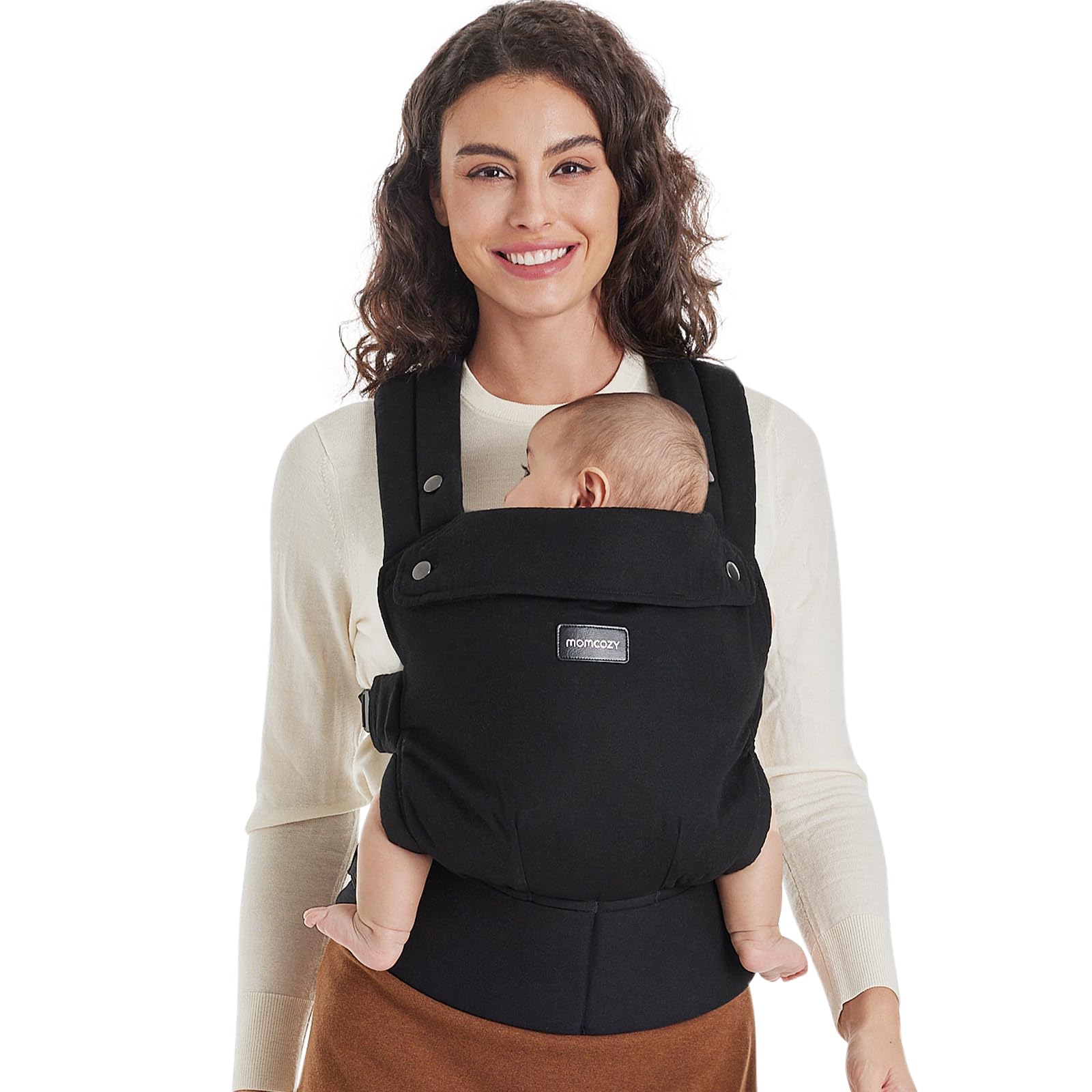 Momcozy PureHug Baby Carrier - Ergonomic, Cozy and Lightweight for 7-45 lbs