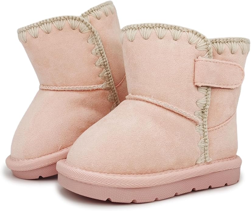 Baby Boots Winter Snow Booties Infant Boys Girls Outdoor Warm Shoes for Cold Weather 6 9 12 15 18 24 Months