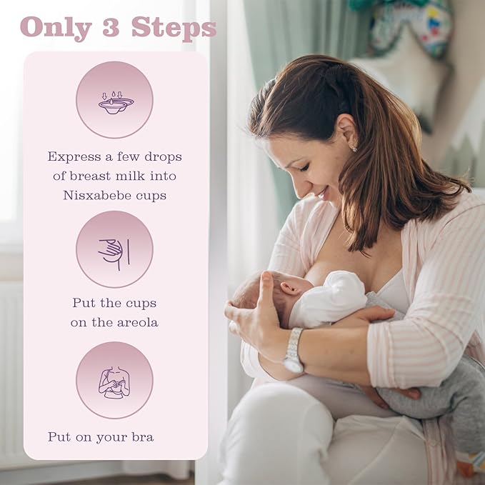 The Original Silver Nursing Cups-Nipple Shields for Breastfeeding Newborn-Breast Feeding Essentials Must Haves-Nipple Covers to Protect Nursing Nipples,Trilaminate 999 Silver,Regular Size