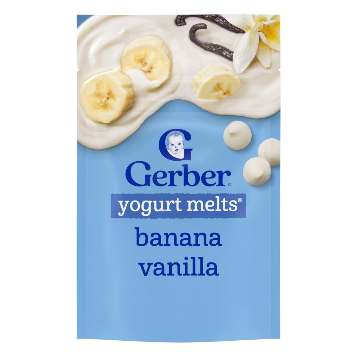 Gerber Stage 3 Banana Apple Blueberry Whipped Melts, 1 Oz, 7 Pack