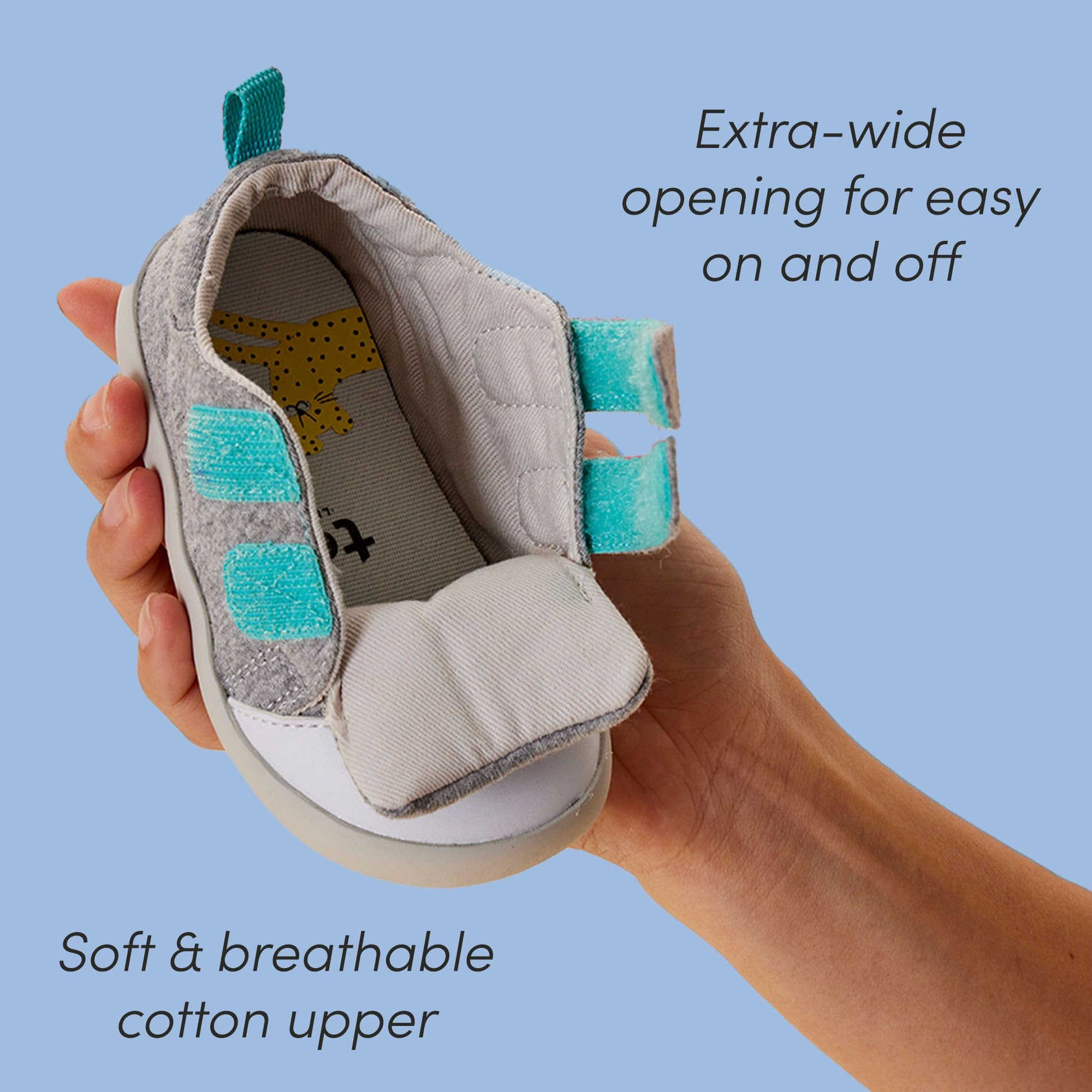 Ten Little First Walker Baby Walking Shoes, APMA-Accepted Cotton Sneakers
