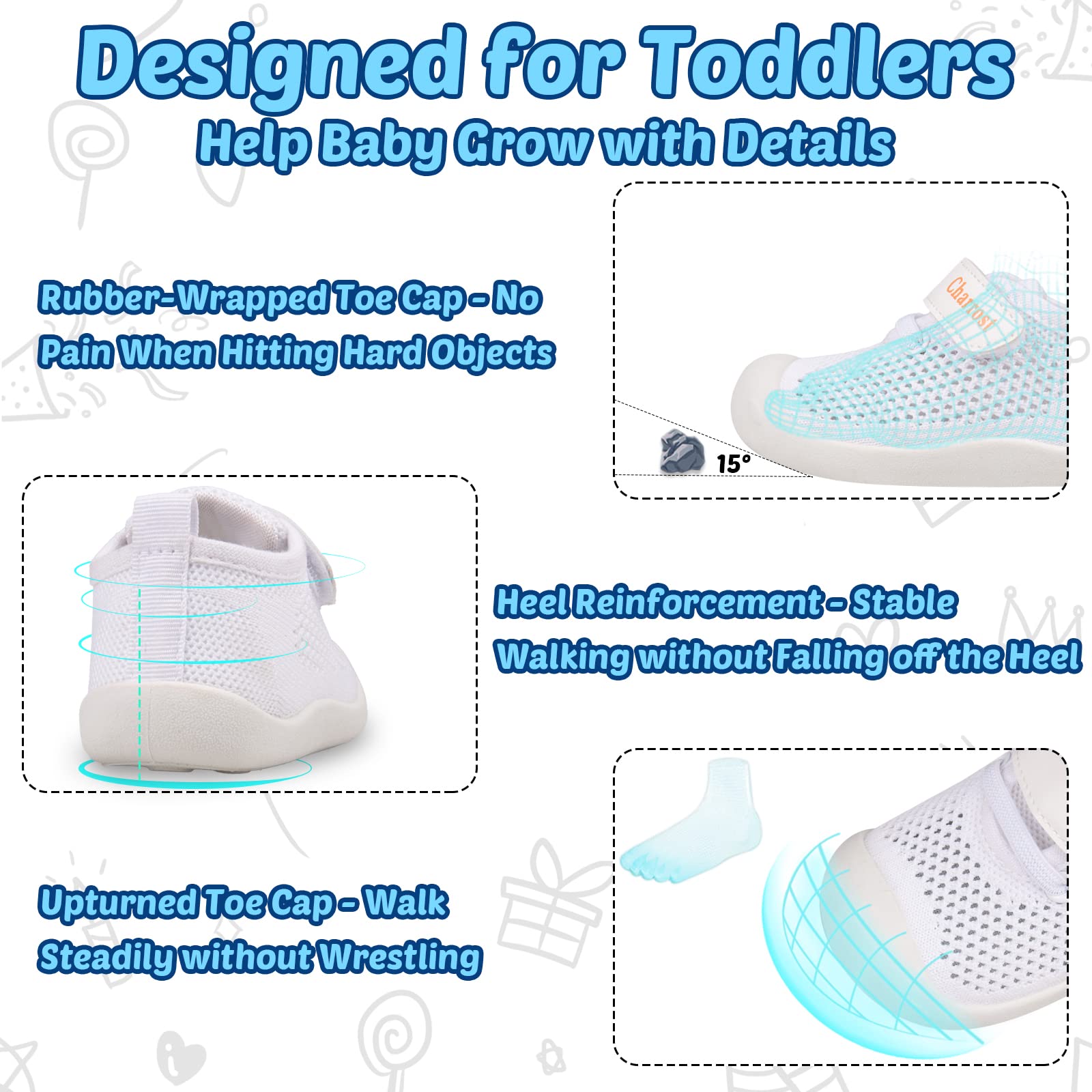 Baby Walking Shoes Size 5 Toddler Boy Girl Shoes Non Slip Soft Sole Breathable Lightweight Mesh Slip On Running Sneakers for 18 24 Months Tennis Outdoor(Pink 16-5)