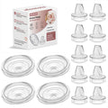 14Pack Breast Pump Parts Compatible with momcozy S9 Pro/S12 Pro/S9/S12 Wearable Breastpump, 10Pack Duckbill Valve & 4Pack Silicone Diaphragm Breast Pump Replacement Parts Breastfeeding Essentials Kit