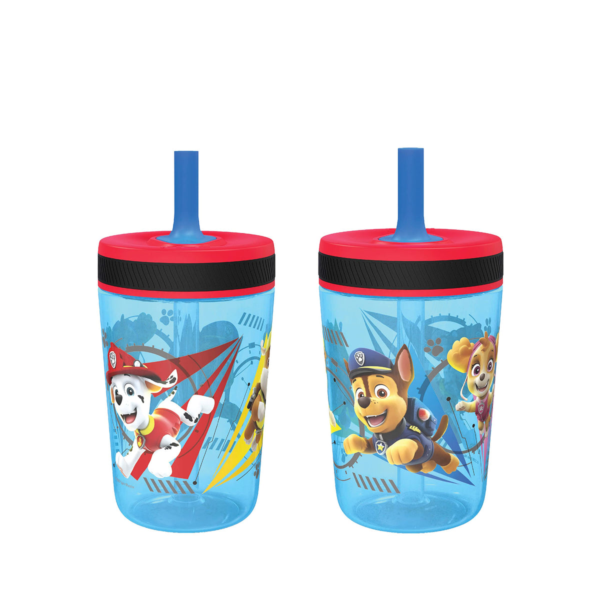 Zak Designs Gabby's Dollhouse Kelso Toddler Cups For Travel or At Home, 15oz 2-Pack Durable Plastic Sippy Cups With Leak-Proof Design is Perfect For Kids Cakey Cat, Mercat