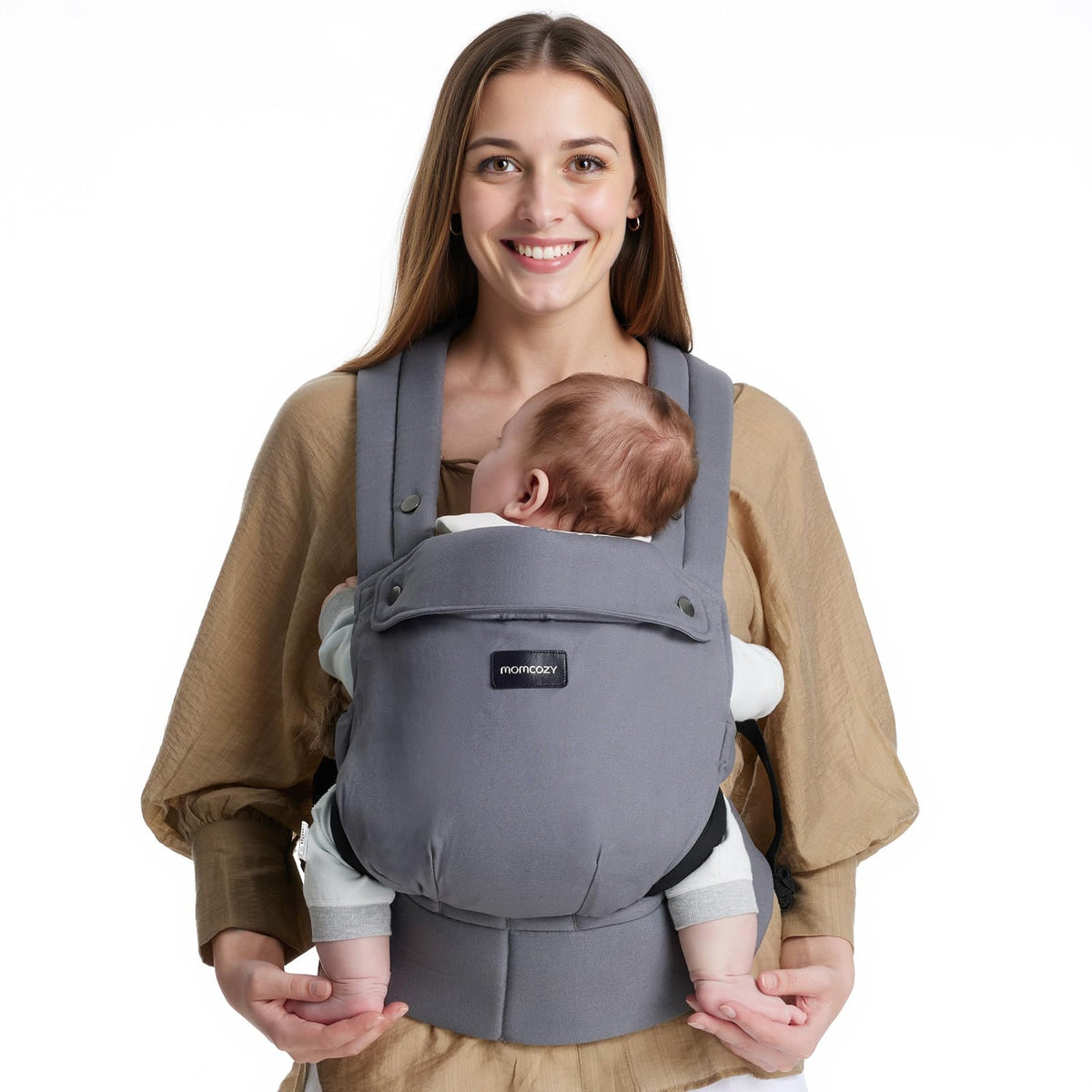 Momcozy PureHug Baby Carrier - Ergonomic, Cozy and Lightweight for 7-45 lbs