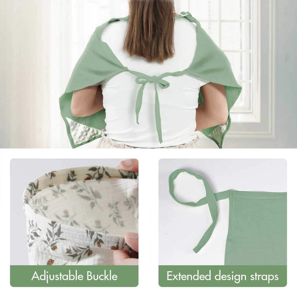 ANYEDDE 2-Pack Nursing Cover for Breastfeeding, Muslin Breastfeeding Covers