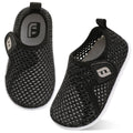 Baby Girls Boys Water Shoes Swim Barefoot Shoes Sandals Water Sports Aqua Socks Sneakers for Beach Mesh BlackGrey 12-18 Months Infant