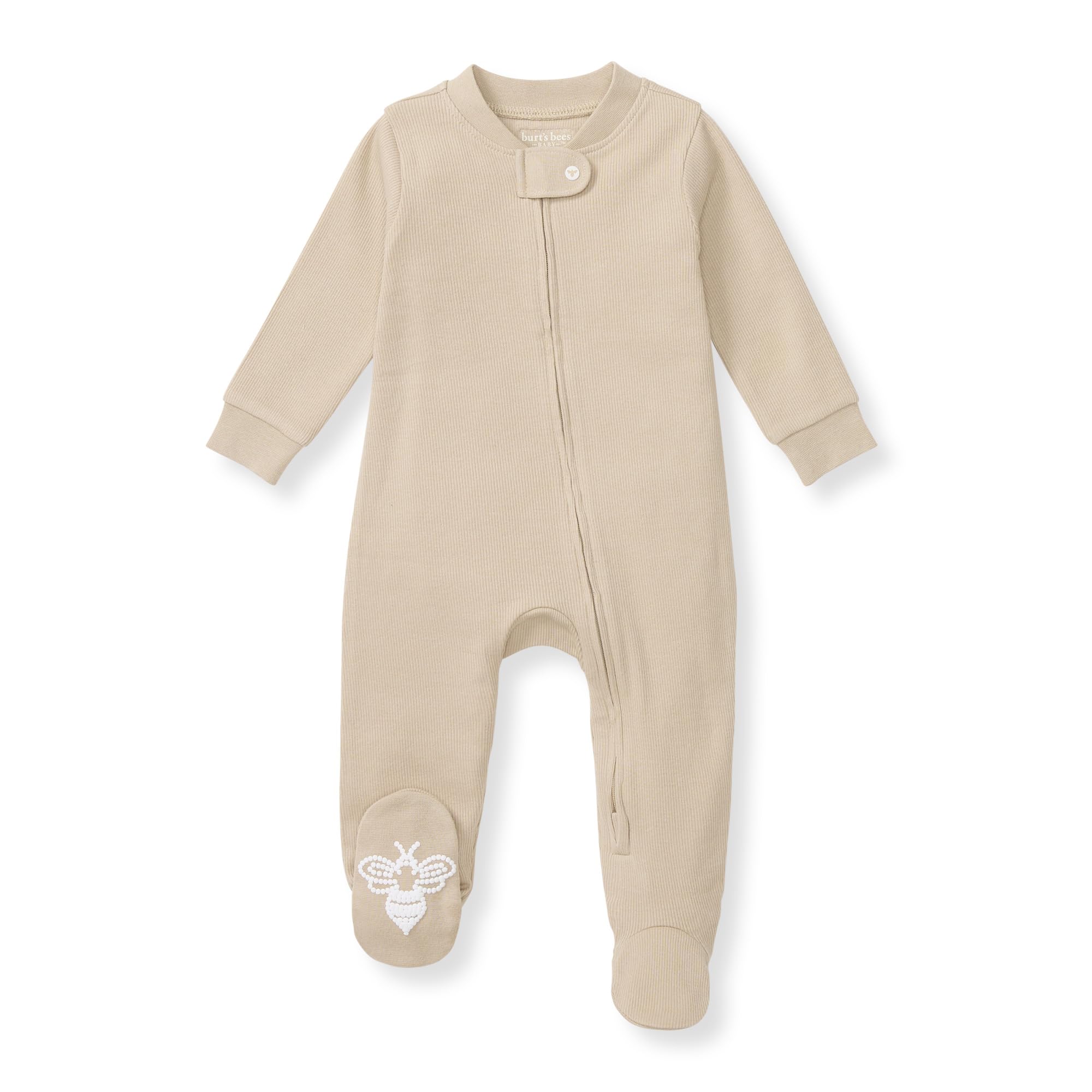 Burt's Bees Baby Boys' Organic Cotton, Sleep and Play Footed Pajamas