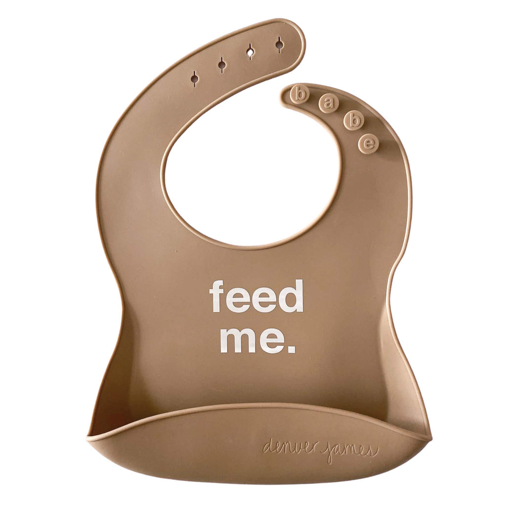 Denver James Silicone Feeding Bibs | Dishwasher Safe. Waterproof. Adjustable.